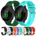 Miniatyrbild 3 av 5: För Garmin Forerunner 245 Music 20mm Silikon Twill Klockarmband GTU Orange