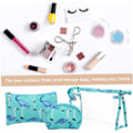 Miniatyrbillede 9 af 9: 3 sæt opbevaringsposer Rejse toilettasker Bærbar toilettaske Rejse make up taske Klar makeup pung Klar toilettasker Organizer tasker til rejser