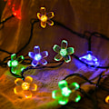 Miniatyrbillede 7 af 9: Sæt stikket i dekorative kirsebærblomster-lyskæder, 33ft 100 LED USB-lyste blomsterdekorationer med timer til indendørs soveværelse telt seng terrassefest