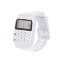 Miniatyrbillede 1 af 5: Fad Børn Silikone Dato Multifunktion Børn Elektronisk Lommeregner Armbåndsur White
