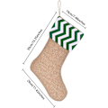 Miniatyrbilde 5 av 5: DIY Burlap Jule Strømper - Julepynt