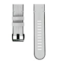 Miniatyrbild 2 av 5: För Garmin Fenix 7x Silikon + Läder Snabbfrigörande Klockarmband KVL Light Grey