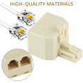 Miniatyrbillede 4 af 5: Rj11 Duplex vægudtag Adapter Dual Phone Line Splitter Wall
