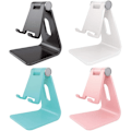 Miniatyrbillede 2 af 3: Justerbar Holder Telefon Stand Skrivebordsbeslag til Mobiltelefon Sort