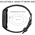 Miniatyrbilde 4 av 5: Rem for Fitbit Charge 5 - Ekte lærreimerstatningsbånd for kvinner og menn