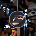 Miniatyrbild 5 av 5: LED-ficklampor handskar, coola prylar för män handyman, fiske,