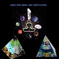 Miniatyrbillede 3 af 5: Pyramid Resin Støbeforme til DIY Meditationsindretning