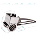 Miniatyrbilde 4 av 5: Roterende ostehøvel - Osteskutter Slicer Shredder med 3