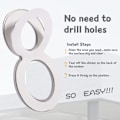 Miniatyrbilde 2 av 5: Selvklebende husnummer i rustfritt stål - 3 tommer (#1)