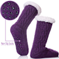 Miniatyrbilde 2 av 5: Kvinners tøfler Fuzzy sokker Fluffy Cozy Non Slip Varm Vinter Myk Tykk Fleece