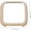 Miniatyrbilde 3 av 5: Kompatibel med Fitbit Versa/Versa Lite deksel - Diamond Anti-Scratch Watch deksel