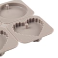 Miniatyrbillede 2 af 5: Silikoneform med to cirkler og to hjerter, DIY-voksflager, form