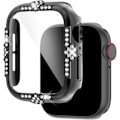Miniatyrbild 1 av 5: Hårt Skal Kompatibelt med Apple Watch Skal Serie SE 6/5/4 40mm Strass med Inbyggt Skärmskydd i Glas Diamant iWatch Skal Smart Klocka