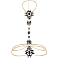 Miniatyrbilde 1 av 5: Boho Rhinestone Statement Halskjede Krystall Halskjede Body
