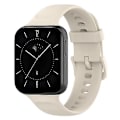Miniatyrbillede 1 af 5: For Oppo Watch 3 Solid Color Soft Silicone Watch Band LHQ Creamy White