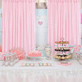 Miniatyrbilde 3 av 5: Rosa paljett bakgrunnsdraperier 4 paneler 2FTx8FT Glitter bakgrunnsgardiner