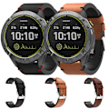 Miniatyrbillede 3 af 4: For Garmin Enduro 26mm Læder Søm Stål Spænde Urrem UQN Brown