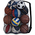 Miniatyrbillede 1 af 5: Mesh taske - Holdbar mesh pose sæk gymnastiksport udstyr taske stor mesh net taske