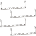 Miniatyrbild 1 av 5: Utrymmesbesparande metallhängare - Magic Cascading Closet Organizer (4-pack)