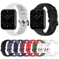 Miniatyrbillede 3 af 5: For Oppo Watch 3 Solid Color Soft Silicone Watch Band LHQ White