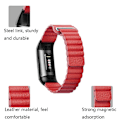 Miniatyrbillede 3 af 5: 18mm Magnetisk Læder Rem Til Fitbit Charge 4 / 3 ILT Gray