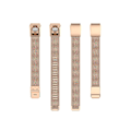 Miniatyrbillede 5 af 5: For Fitbit Alta / Alta Hr / Ace Watch Button Mesh Metal Replacement Strap Watchband SLZ Rose Gold