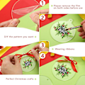 Miniatyrbilde 4 av 5: 18 stk julekule i akryl - DIY-pynt