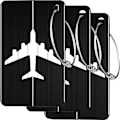 Miniatyrbillede 1 af 5: 3 stk. bagagemærker i aluminium med navneskilt