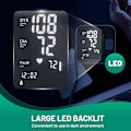 Miniatyrbillede 3 af 5: Blodtryksapparat - Overarmsmonitor med LED-baggrundsbelyst display