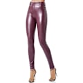 Miniatyrbillede 2 af 5: Kvinde Kunstlæder Leggings Bukser PU Elastisk Formgiven Hofte