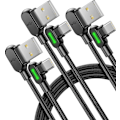 Miniatyrbilde 1 av 5: USB C-kabel, 【3-pakning 3.1A】 Hurtig Qc 3.0 Hurtiglading USB