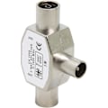 Miniatyrbillede 4 af 5: TV-antenne koaksial splitter - 2-vejs 1 han til 2 hun adapter