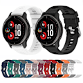 Miniatyrbillede 4 af 5: For Garmin Venu 2plus 20mm Cross Textured Silicone Watch Band FXC Red