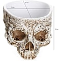 Miniatyrbilde 2 av 7: Halloween-skalleaskebeger for morsomme spøkelsesrøykergaver, sigarer, sigaretter, askebeger Retro Skull Askebeger, gotiske hjemmedekorgaver  Små  Små