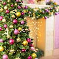 Miniatyrbild 3 av 5: Rosa julgranskulor 34 st 2,36 tum julgransdekorationer