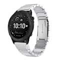 Miniatyrbillede 1 af 5: For Garmin Tactix Delta 26mm Skildpadde Skal Rustfrit Stål Urrem UID Sliver