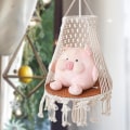 Miniatyrbild 2 av 9: Macrame kattbädd | Kattungesvängsäng | Macrame växtupphängare, katthängmatta för inomhus- och utomhusinredning, husdjurskattsäng för att sova, leka och