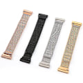 Miniatyrbillede 5 af 5: Til Fitbit Versa 4 / Versa 3 20mm Milanese Magnetisk Metal Split Spænde Urrem EUW Retro Gold