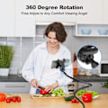 Miniatyrbilde 4 av 5: Svanehals Mobiltelefonholder, Universal 360 Fleksibel Telefonstativ Lat Brakett Feste Lange Armer Klemme for Telefon 13 Pro Xs Max XR X 8 7 6 6s Plus og Andre