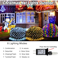 Miniatyrbillede 2 af 6: 360 LED Net Lights, 21ft x 5ft Farverige Julelys Net Lys Klar Ledning 8 Tilstande, Sammenkædelig Vandtæt Lyskæde Udendørs til Buske Træ