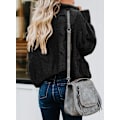 Miniatyrbillede 2 af 4: Dame kabelstrik turtleneck sweater casual tykke langærmede toppe