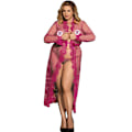 Miniatyrbilde 1 av 2: Plus-size sexy lang nattkjole