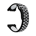 Miniatyrbillede 2 af 5: For Fitbit Ionic Åndbar To-tone Silikonurrem BHF Black White