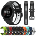 Miniatyrbild 3 av 5: Tvåfärgat sportarmband i silikon till Garmin Forerunner 945 22mm ZMM White-Black