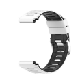 Miniatyrbillede 3 af 5: For Garmin Forerunner 920xt To-farvet stålspænde urrem NTB White-Black