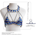 Miniatyrbillede 5 af 5: Boho Body Chain Rhinestone Taljekæder Bikini Sexy Bar