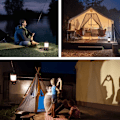Miniatyrbild 5 av 5: 3600mAh Campinglykta - 1000LM 6 Lägen LED | Uppladdningsbar Vattentät Utomhus