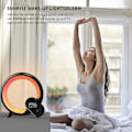 Miniatyrbild 6 av 6: Smart nattlampa, väckningsljus för sovrum, smart väckarklocka med Bluetooth-app och fjärrkontroll, sänglampa för sömn svart
