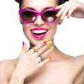 Miniatyrbillede 5 af 5: Daisy Flower Bead Rings Set - Regnbuefarvede elastiske staplingsringe til kvinder og piger