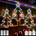 Miniatyrbilde 1 av 5: Julevindulys 3-pak batteridrevne LED-trelys 8 moduser timer